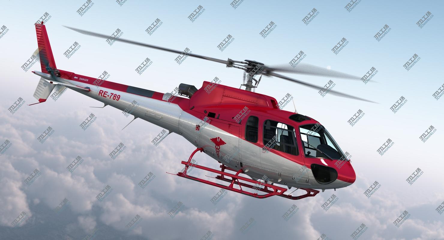 images/goods_img/2021040162/Medical Transport Helicopter Eurocopter AS-350 3D model/5.jpg